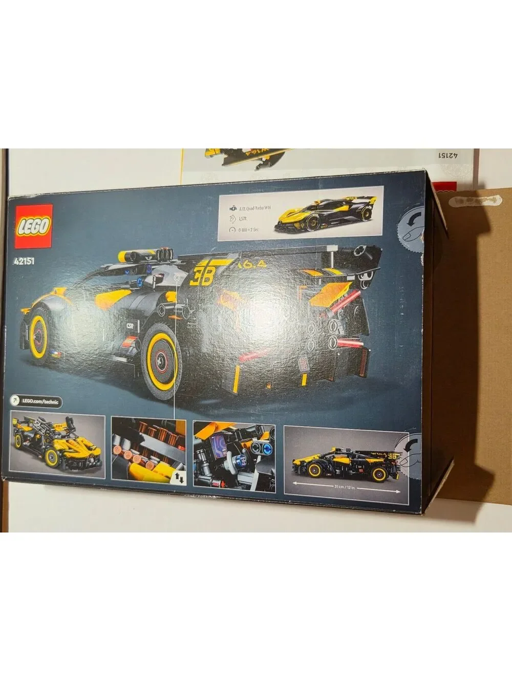 LEGO Technic 42151 Bugatti Bolide - Pre-Assembled with Manual and Extra Pieces